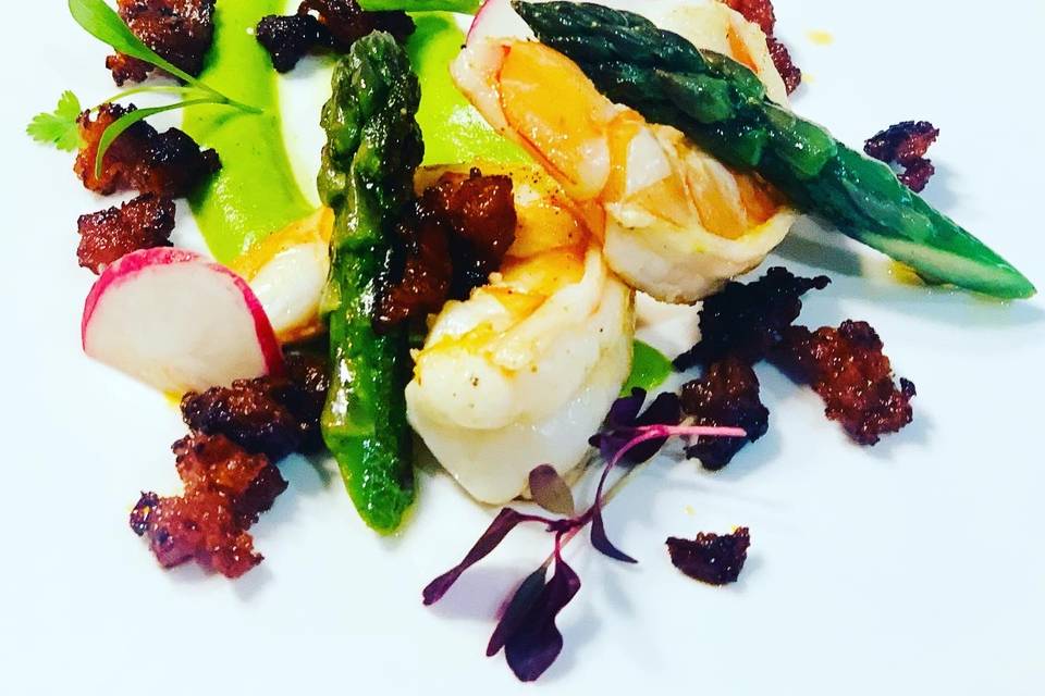 Prawn & chorizo crumb