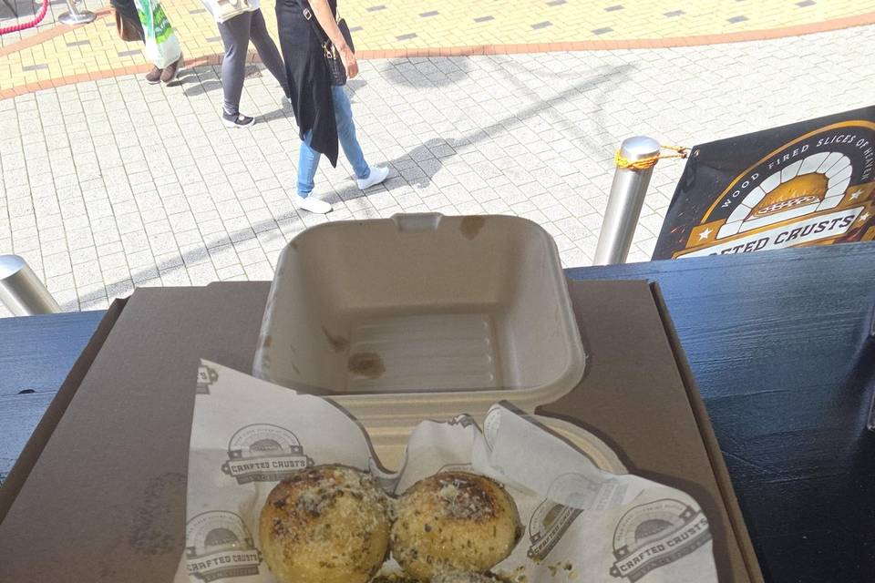 Garlic dough balls