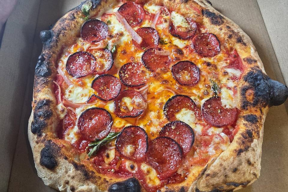 Ham and pepperoni