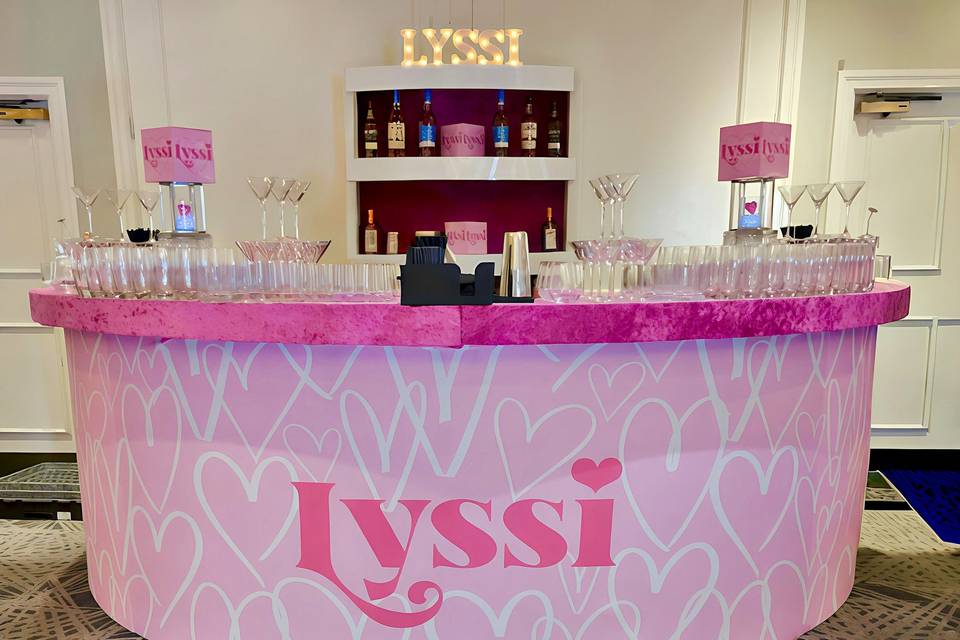 Pink bar setup