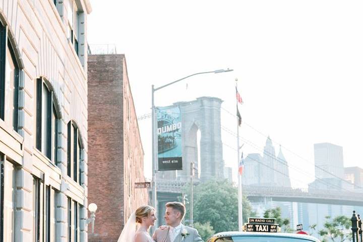 Brooklyn wedding & vintage cab