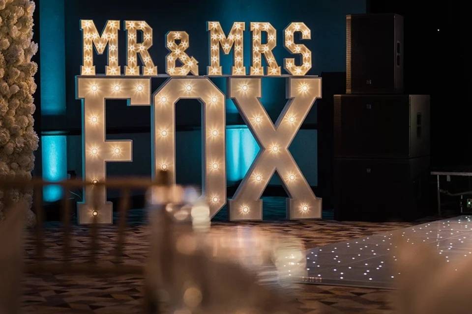 Light up letters