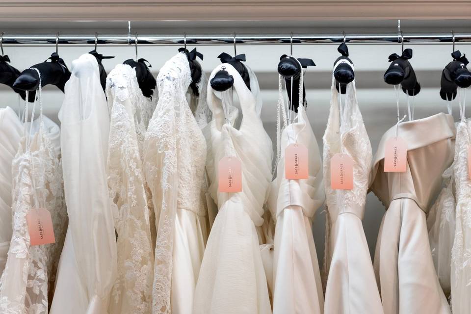 Wide range of wedding dresses
