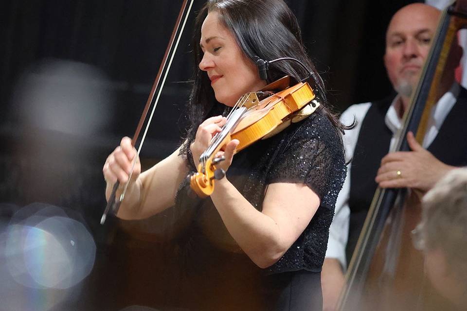 Emma Playing at Hexham Abbey