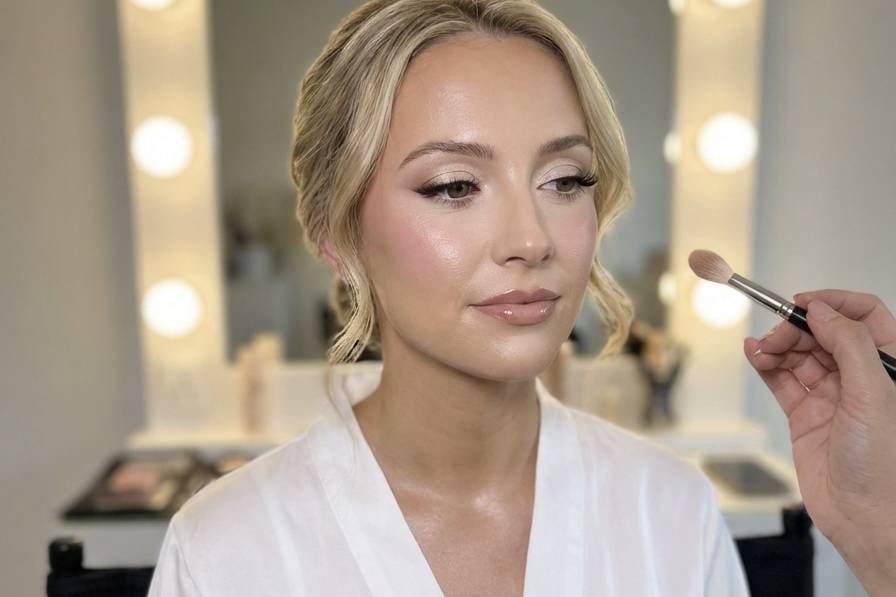 Soft, radiant bridal make up