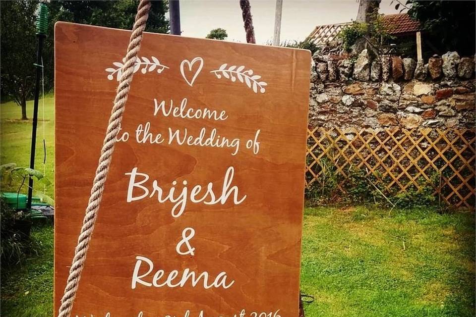 Sentiment Signs - Wedding Signs