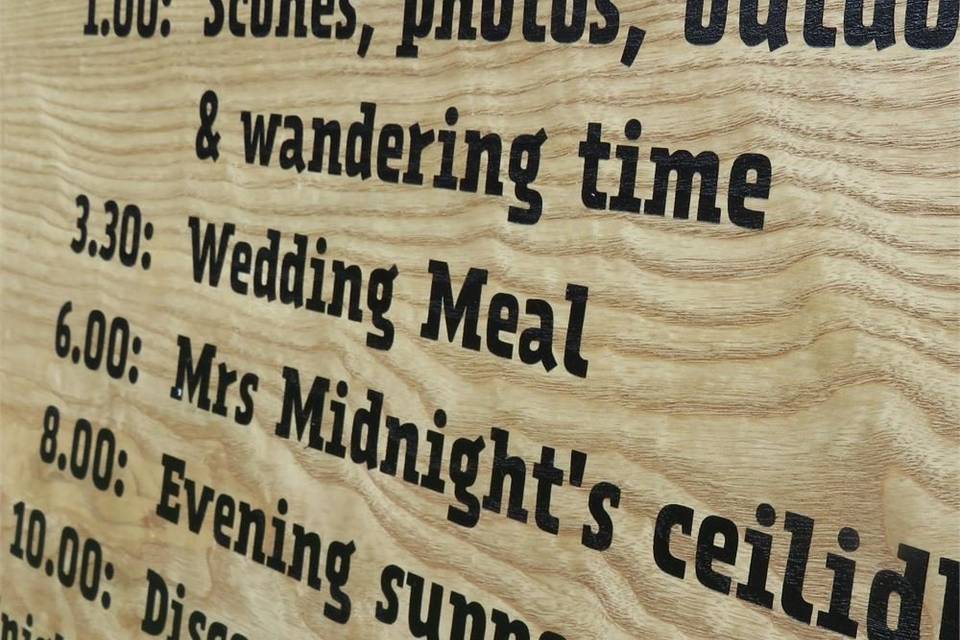 Sentiment Signs - Wedding Signs