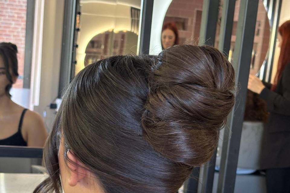 Sleek French twist