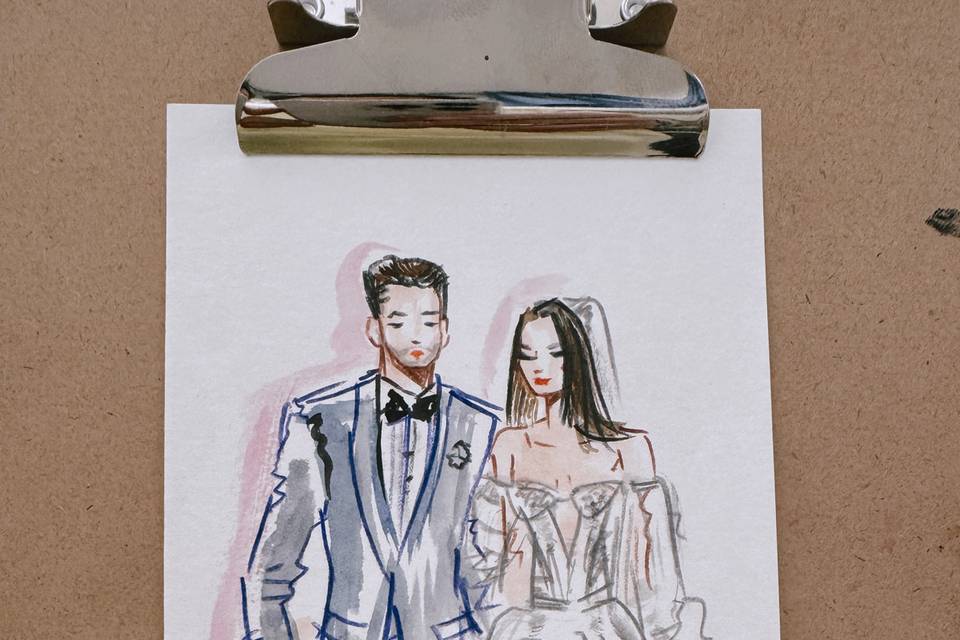Wedding Couple Ilustration