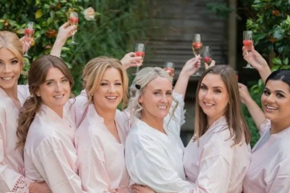 Bride & bridesmaids