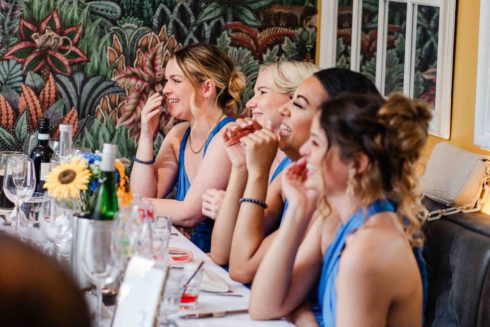 Smiling Bridesmaids