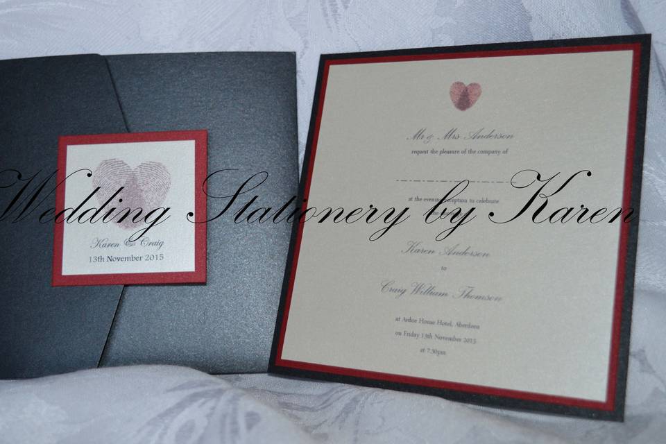 Wedding Stationery by Karen