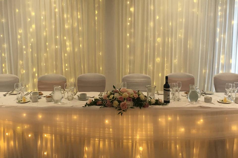 Elegant top table