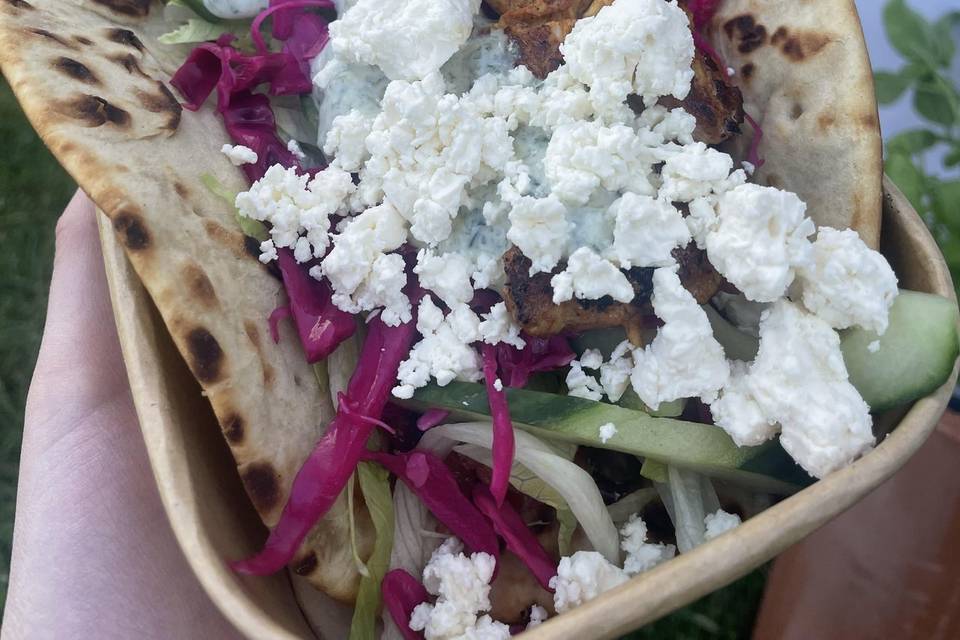 Greek loaded flatbreads