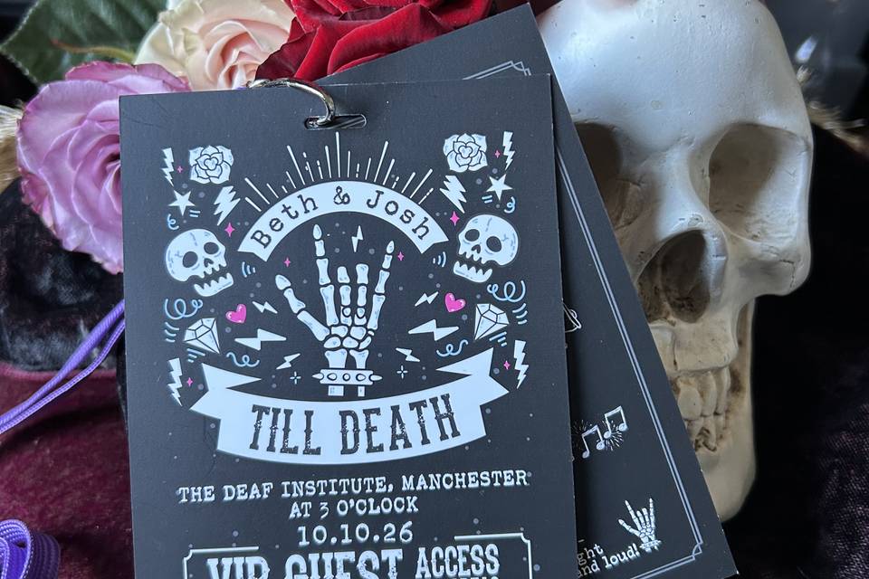 Festival lanyard invitations