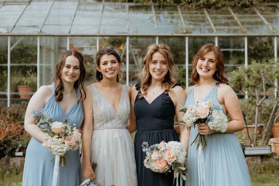 Emily and her bridesmaids