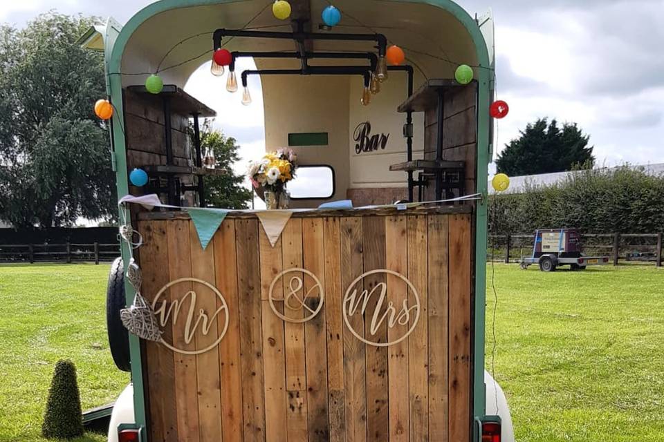 Rear of the horsebox