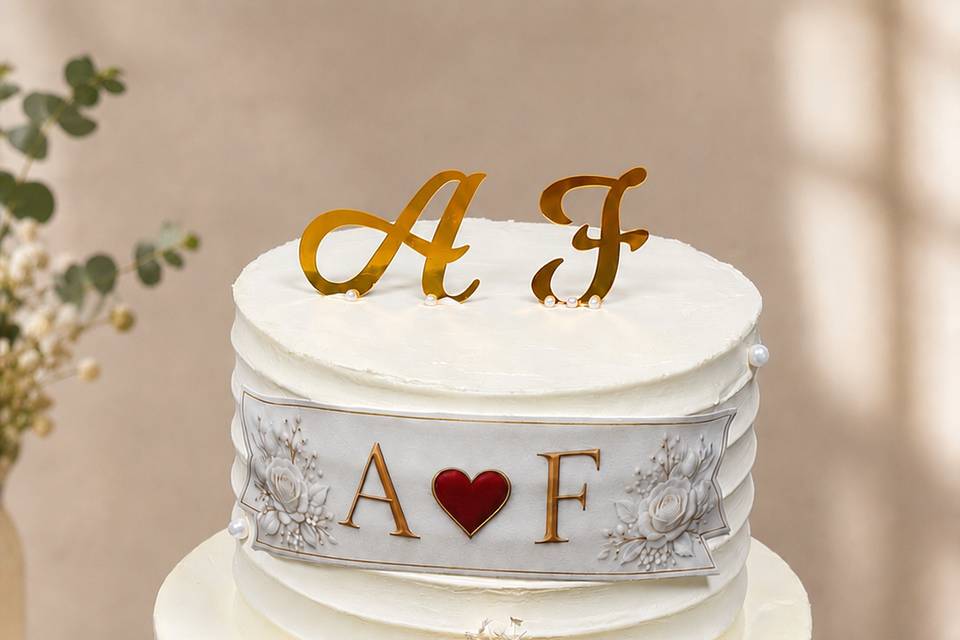 Wedding cake for 25 servings