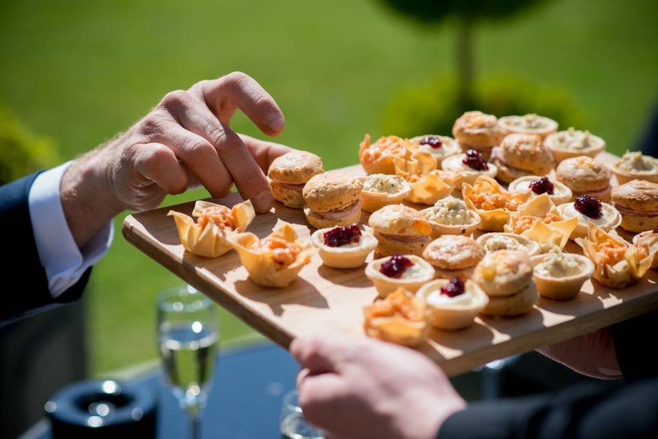 Outdoor canapes