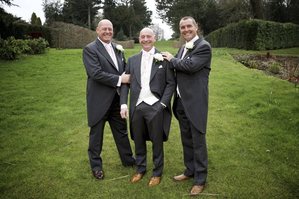 Groom and brothers