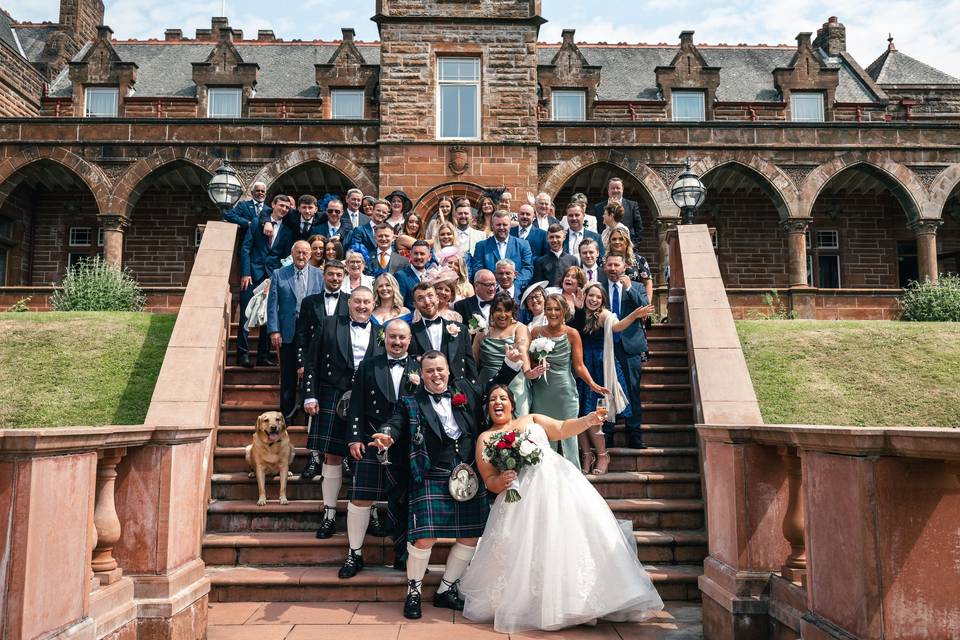 Group photo at Boclair House