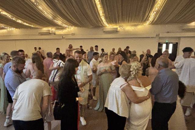 Wedding crowd
