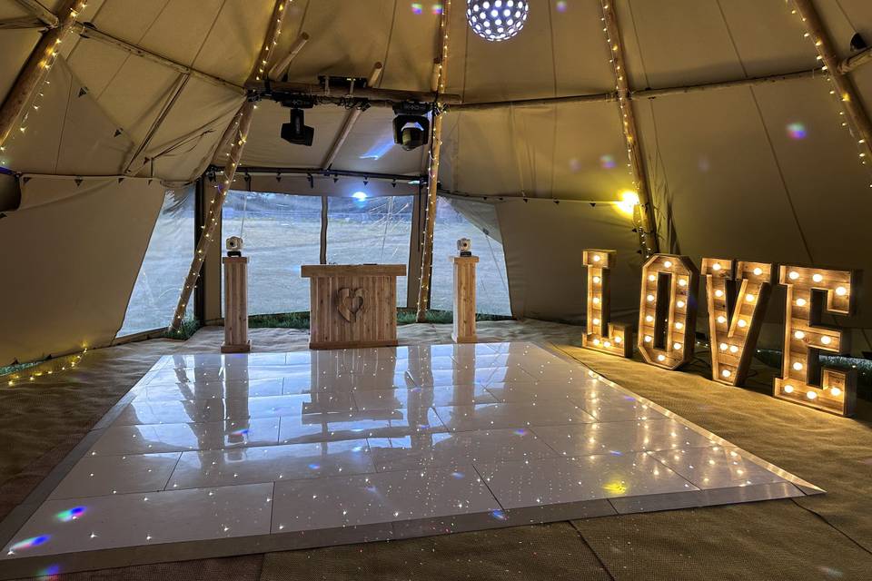 Rustic set up