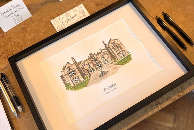 Handpainted Venue Guestbook