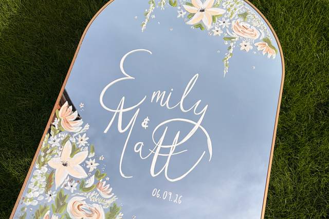 Hand Painted Mirror