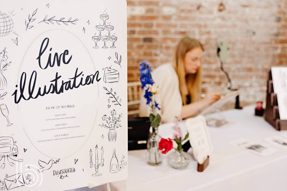 Live guest illustration
