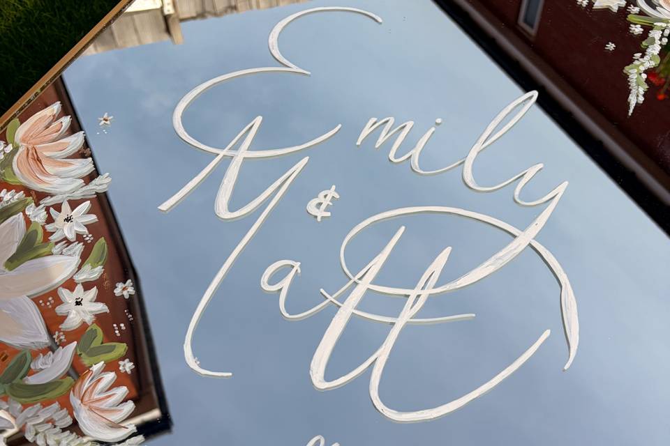 Hand Painted Mirror