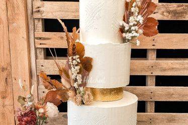 Gold Leaf Rustic Cake