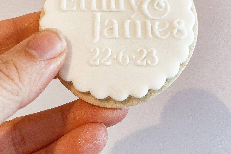 Personalised Favour Biscuit