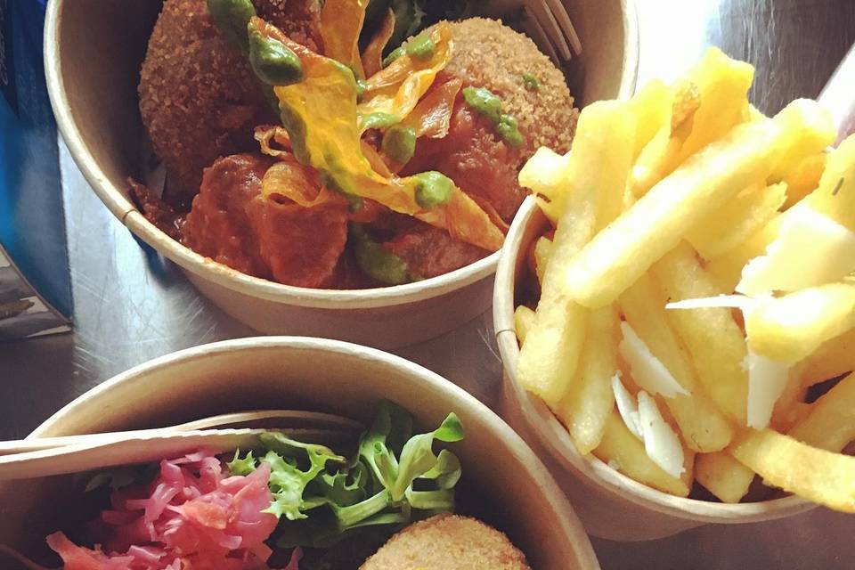 Arancini & Truffle Oil Fries