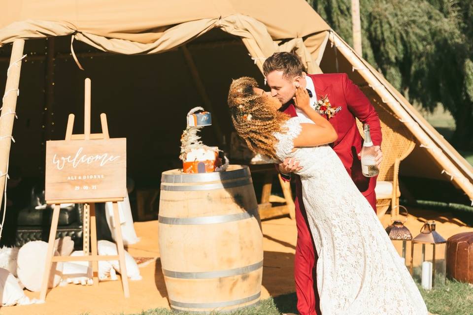 Tipi and Outdoor Wedding