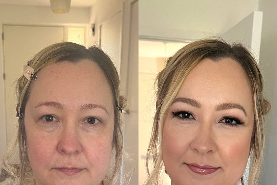 Before and after Bridal