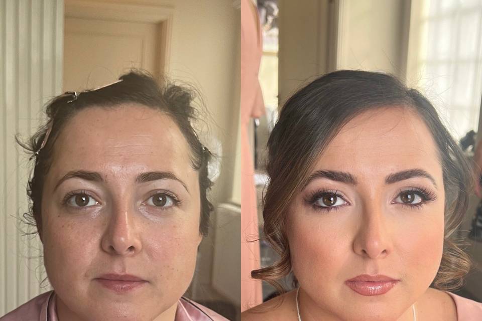 Before and after Bridesmaid