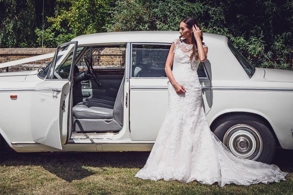 Bride & Car
