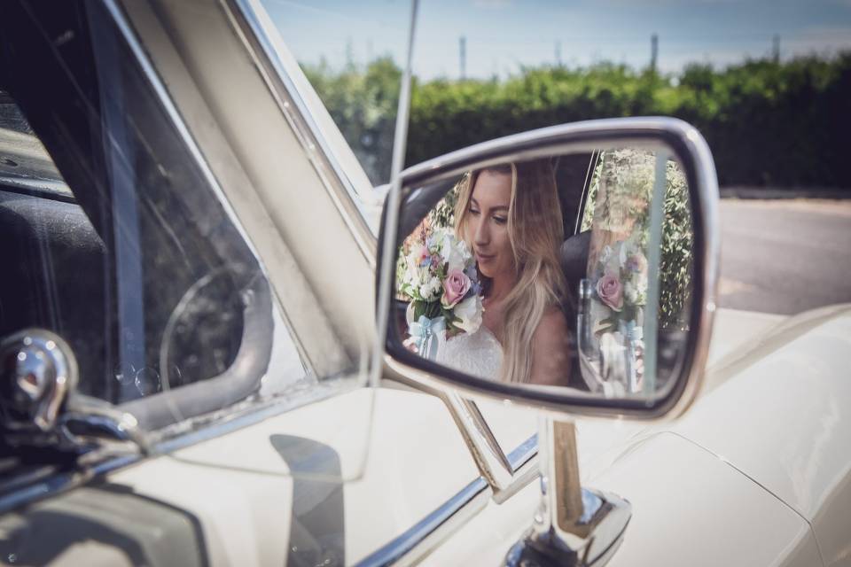 Bride & Car