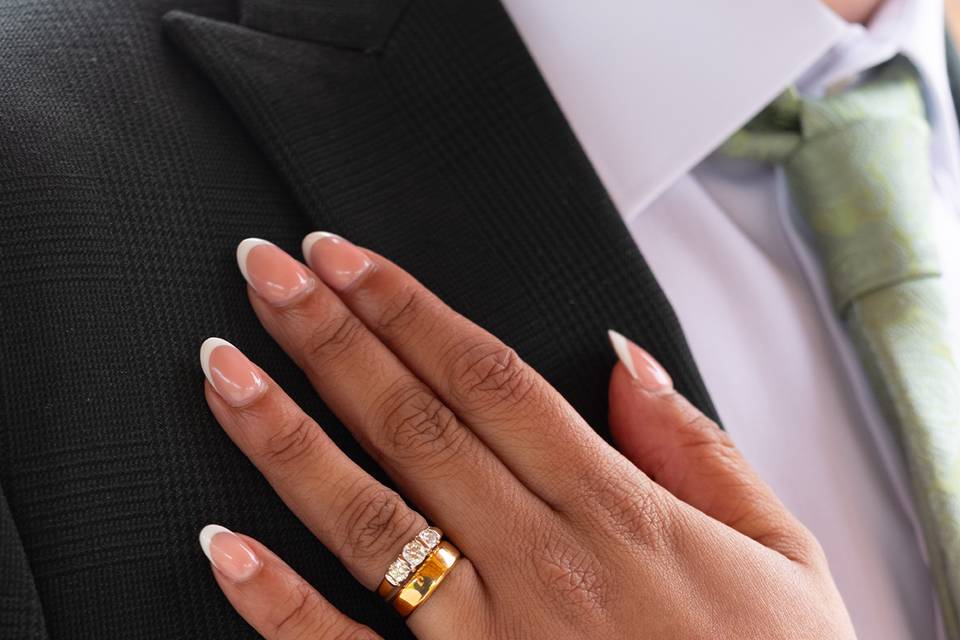 Close up of a ring
