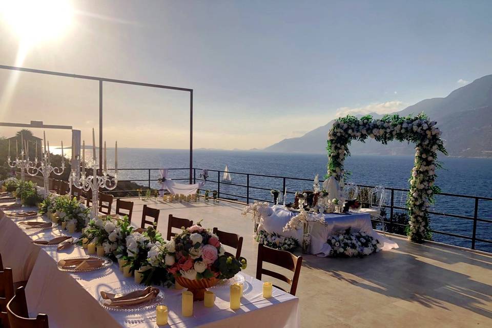 Cliffside wedding
