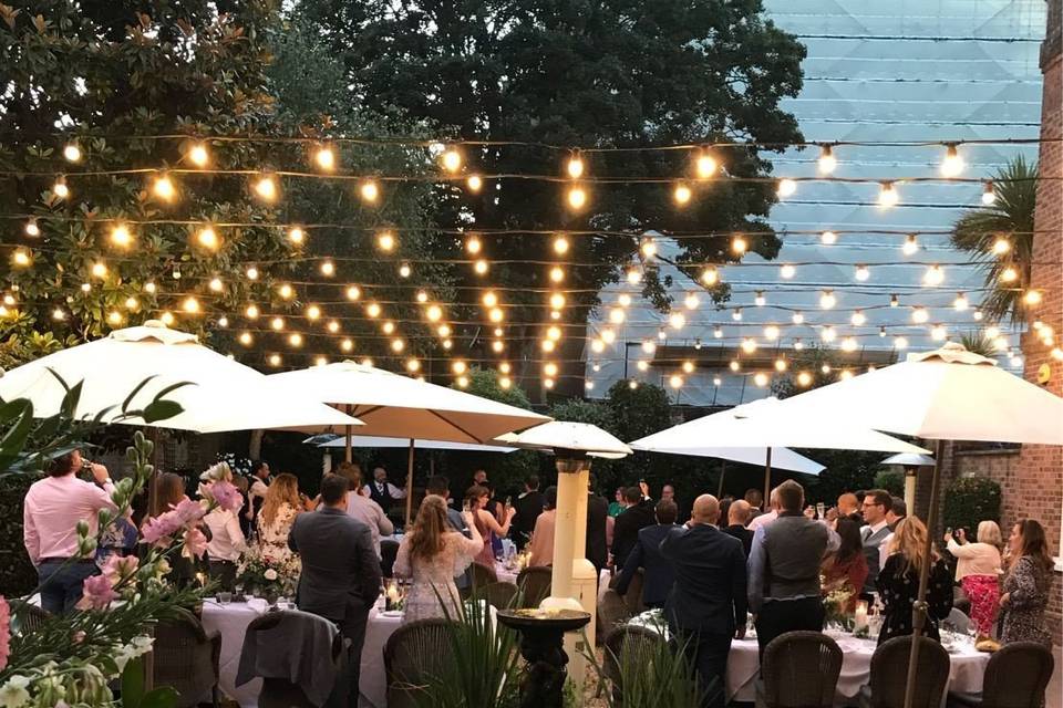 Courtyard evening Wedding
