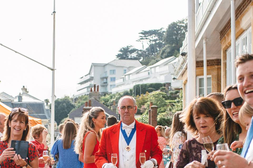 Bride and groom drinks!