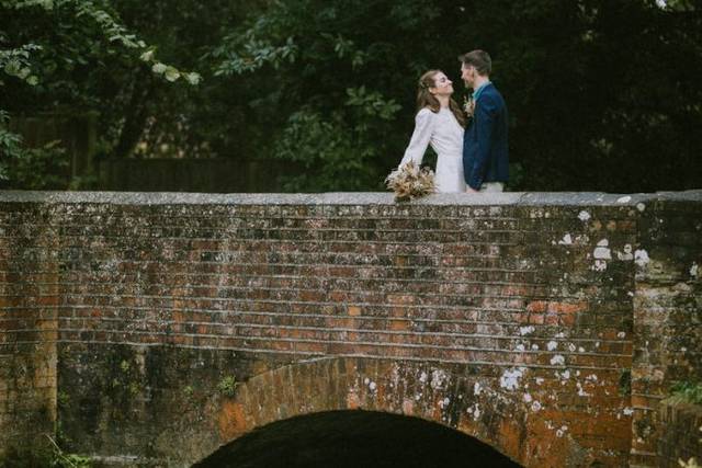 Wedding Couple at bridge