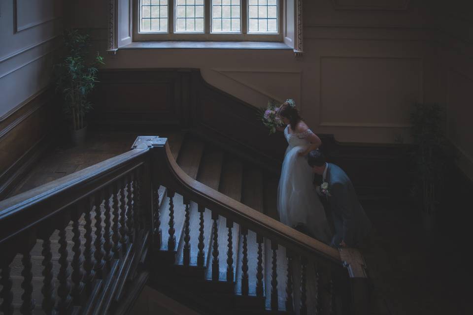 Couple at Shaw House Staircase