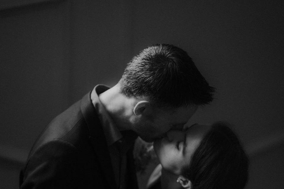 Couple kissing