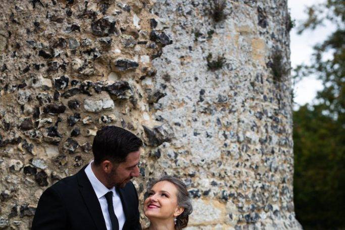Couple looking at each otehr