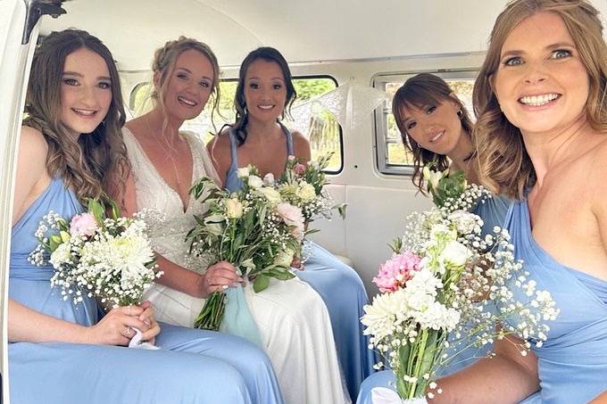 Travelling with bridesmaids