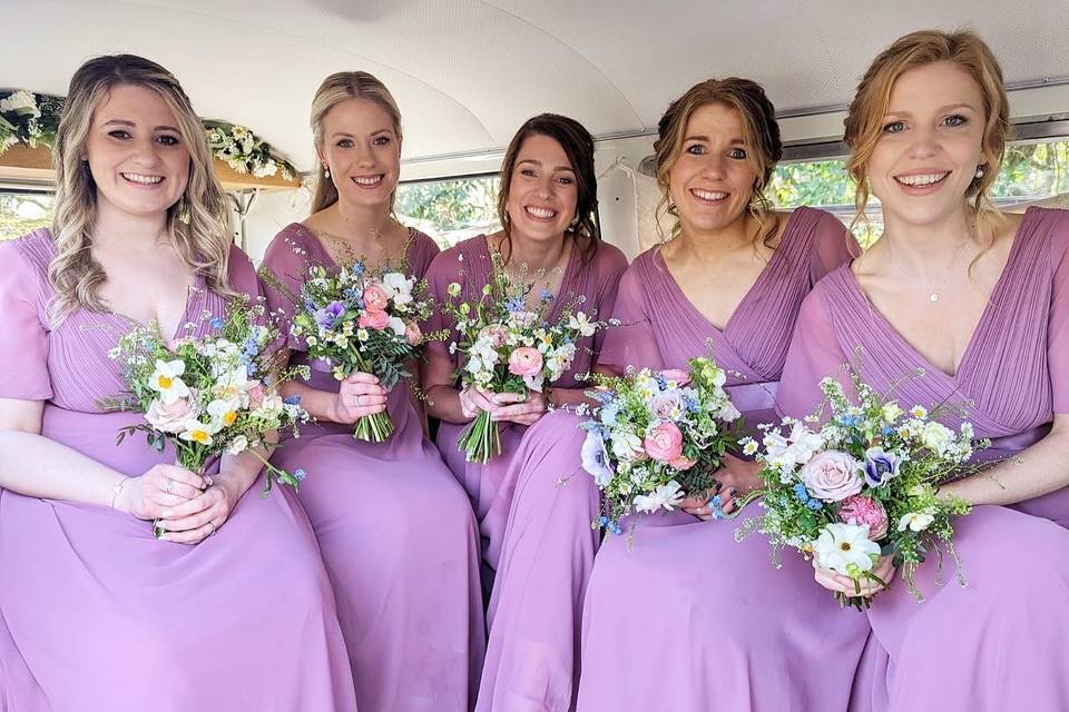 Lovely bridesmaids in Lillie