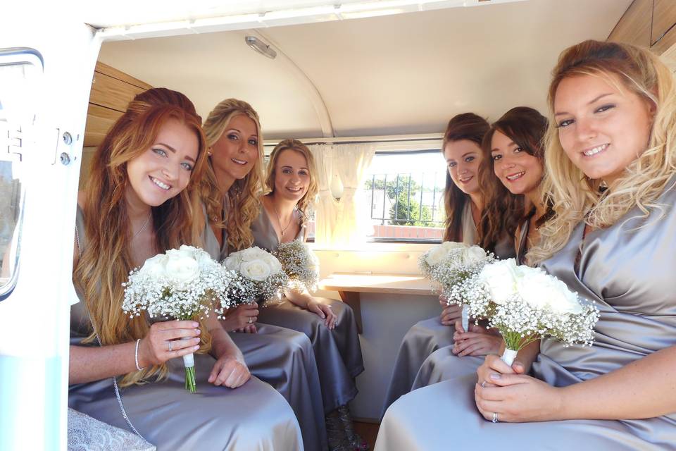 Perefct bridesmaid's transport